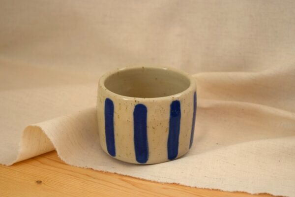 Blue stripes cup